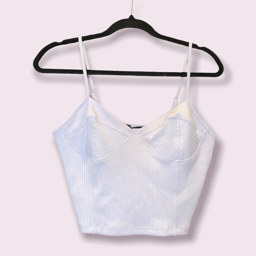 F21 rib-knit cropped cami - Picture 1 of 3